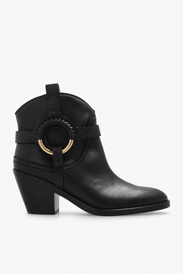 See by chloe 2025 studded ankle boots